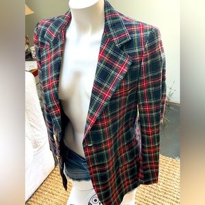 Vintage (60’s?) Italian Plaid Blazer, size Small